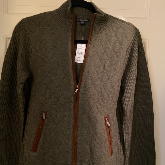 Brooks Brothers Sweaters - Brooks Brothers Merino Wool Zip Sweater Jacket